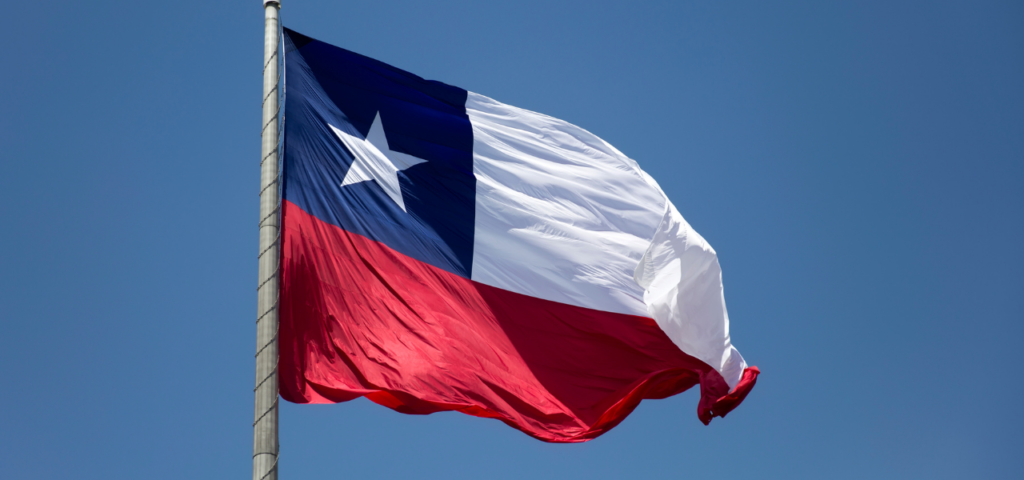 Chile's waving flag